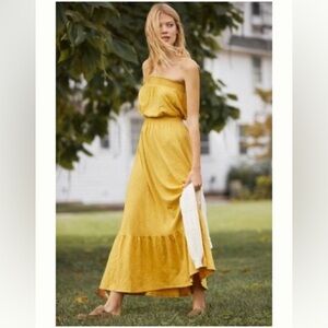 Anthropologie Daily Practice Strapless Dress